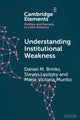 Book cover of: Understanding Institutional Weakness. By: Daniel M. Brinks