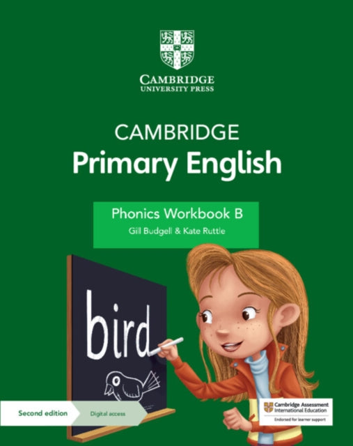 Book cover of: Cambridge Primary English Phonics Workbook B with Digital Access (1 Year). By: Gill Budgell