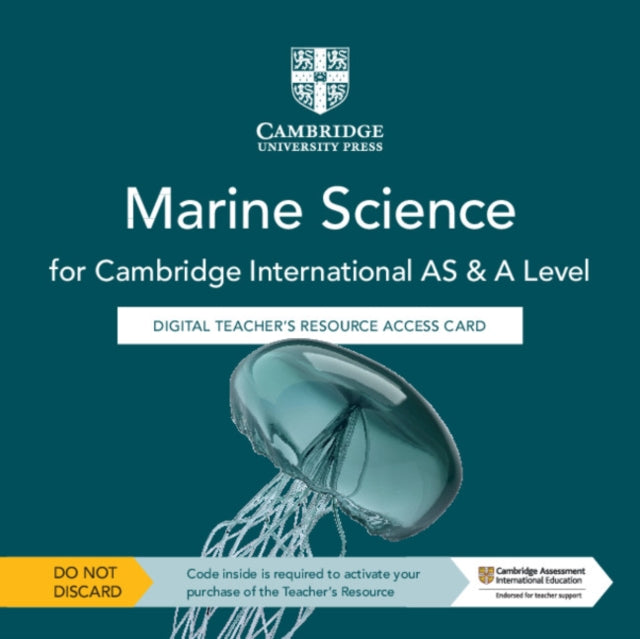 Book cover of: Cambridge International AS & A Level Marine Science Digital Teacher's Resource Access Card. By: Claire Brown