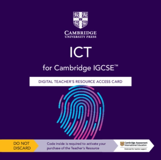 Book cover of: Cambridge IGCSE™ ICT Digital Teacher's Resource Access Card. By: Victoria Wright
