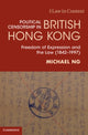 Book cover of: Political Censorship in British Hong Kong. By: Michael Ng