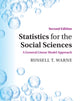 Book cover of: Statistics for the Social Sciences. By: Russell T. Warne