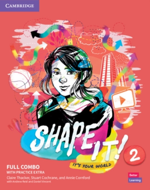Book cover of: Shape It! Level 2 Full Combo Student's Book and Workbook with Practice Extra. By: Claire Thacker