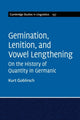 Book cover of: Gemination, Lenition, and Vowel Lengthening. By: Kurt Goblirsch
