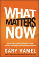 Book cover of: What Matters Now. By: Gary Hamel