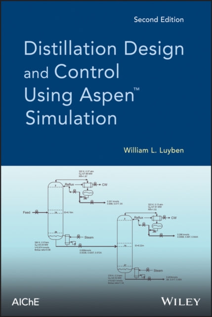 Book cover of: Distillation Design and Control Using Aspen Simulation. By: William L. Luyben