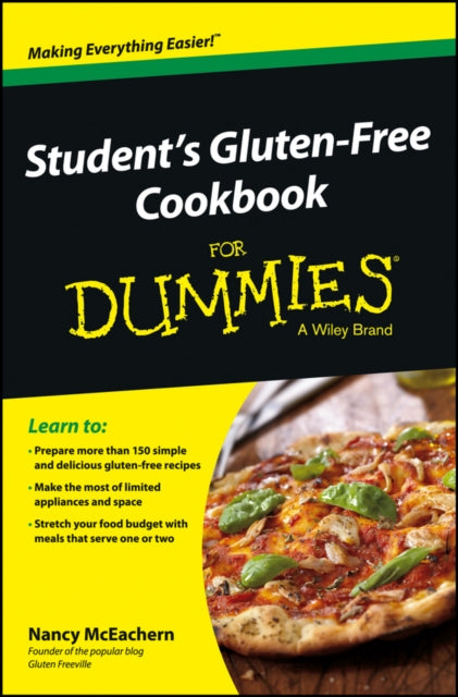 Book cover of: Student's Gluten-Free Cookbook For Dummies. By: Nancy McEachern