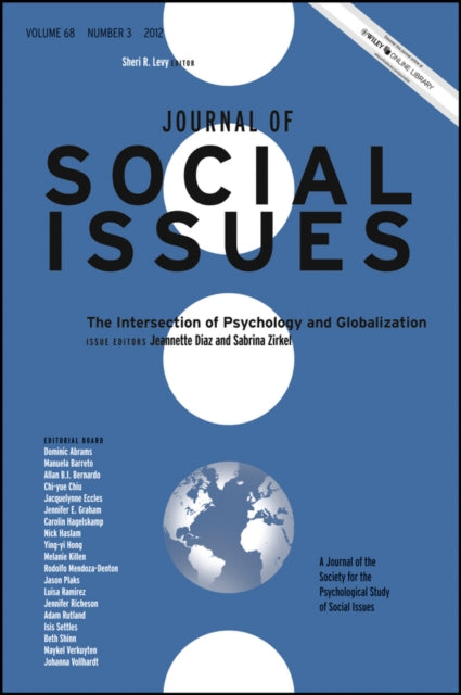 Book cover of: Intersection of Psychology and Globalization. By: Jeannette Diaz