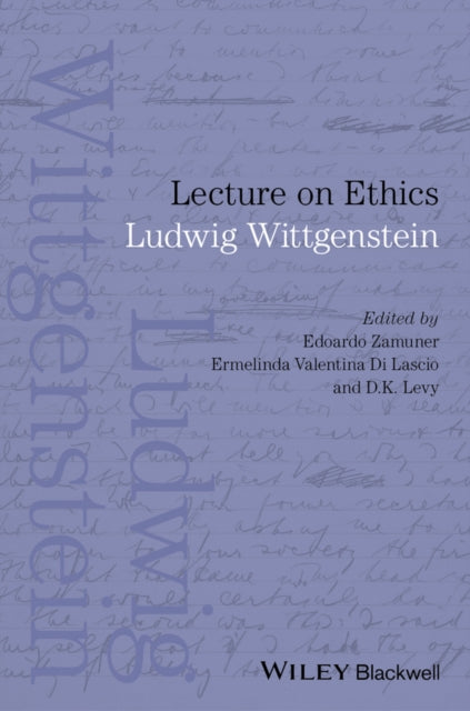 Book cover of: Lecture on Ethics. By: Ludwig Wittgenstein