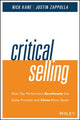 Book cover of: Critical Selling. By: Nick Kane