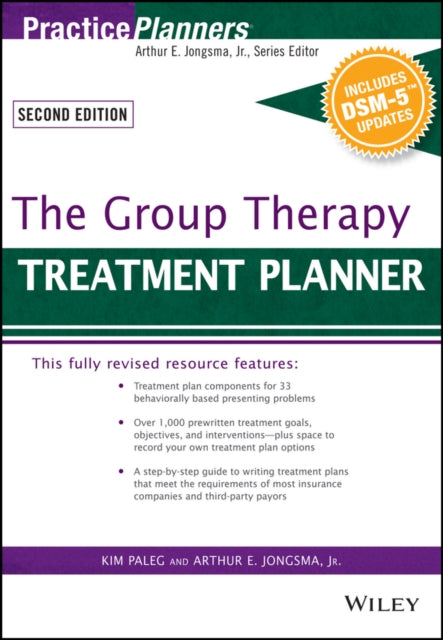 Book cover of: Group Therapy Treatment Planner, with DSM-5 Updates. By: Arthur E., Jr Jongsma