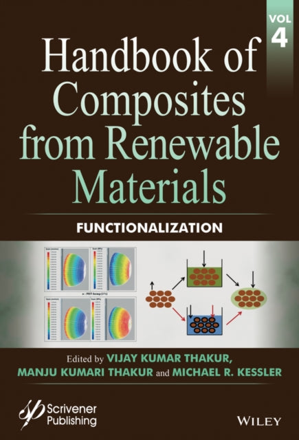 Book cover of: Handbook of Composites from Renewable Materials, Functionalization. By: Vijay Kumar Thakur