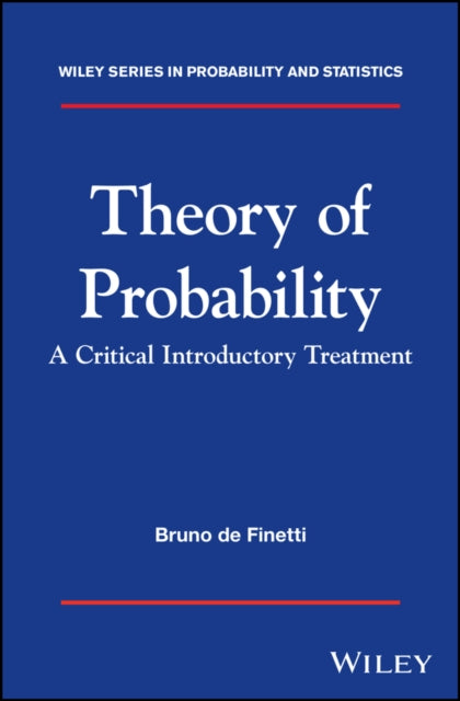 Book cover of: Theory of Probability. By: Bruno de Finetti
