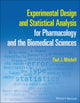 Book cover of: Experimental Design and Statistical Analysis for Pharmacology and the Biomedical Sciences. By: Paul J. Mitchell
