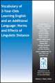 Book cover of: Vocabulary of 2-Year-Olds Learning English and an Additional Language: Norms and Effects of Linguistic Distance. By: Caroline Floccia