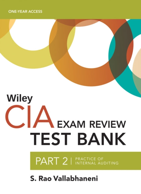 Book cover of: Wiley CIAexcel Test Bank 2019. By: S. Rao Vallabhaneni