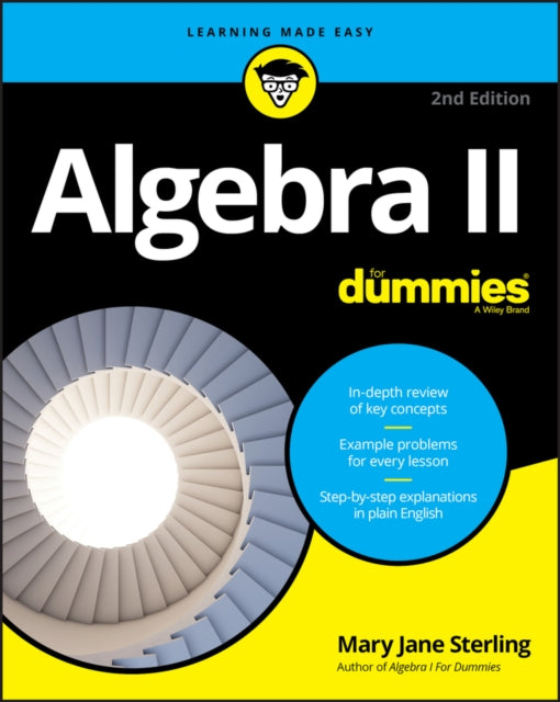 Book cover of: Algebra II For Dummies. By: Mary Jane Sterling