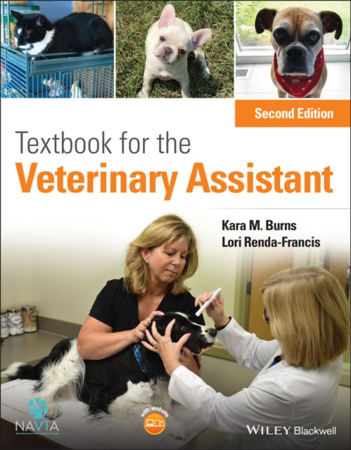 Book cover of: Textbook for the Veterinary Assistant. By: Kara Burns