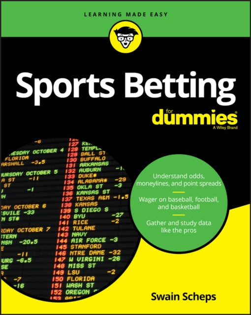 Book cover of: Sports Betting For Dummies. By: Swain Scheps