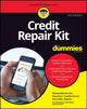 Book cover of: Credit Repair Kit For Dummies. By: Melyssa Barrett