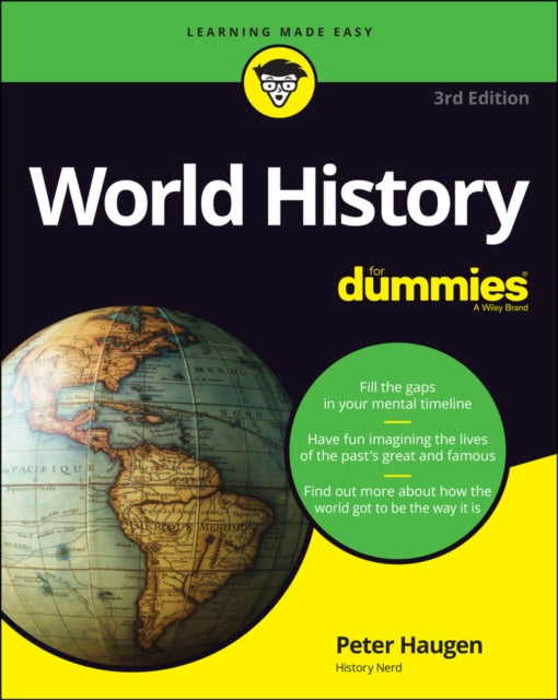 Book cover of: World History For Dummies. By: Peter Haugen