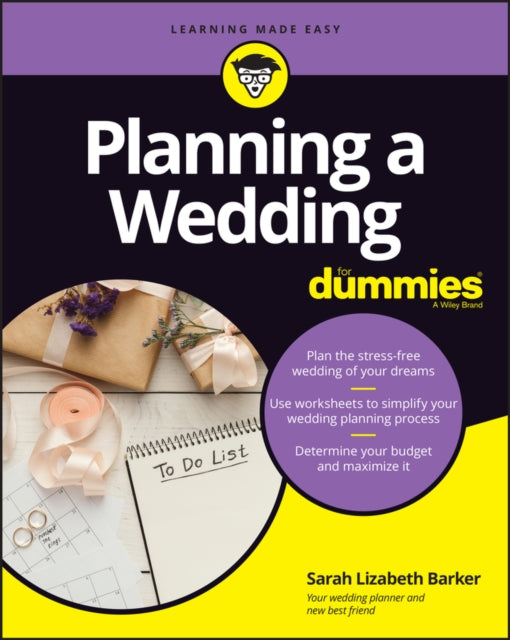 Book cover of: Planning A Wedding For Dummies. By: Sarah Barker