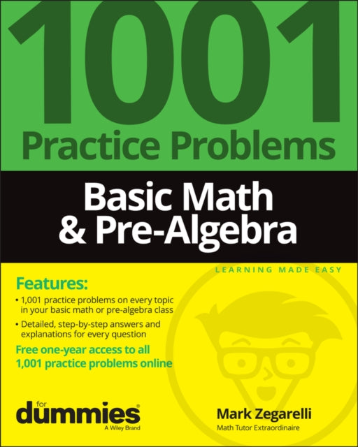 Book cover of: Basic Math & Pre-Algebra. By: Mark Zegarelli