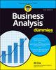 Book cover of: Business Analysis For Dummies. By: Alison Cox