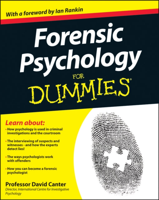 Book cover of: Forensic Psychology For Dummies