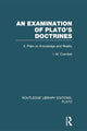 Book cover of: Examination of Plato's Doctrines Vol 2 (RLE: Plato). By: I. M. Crombie