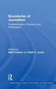 Book cover of: Boundaries of Journalism. By: Matt Carlson