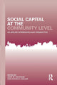 Book cover of: Social Capital at the Community Level. By: John M. Halstead