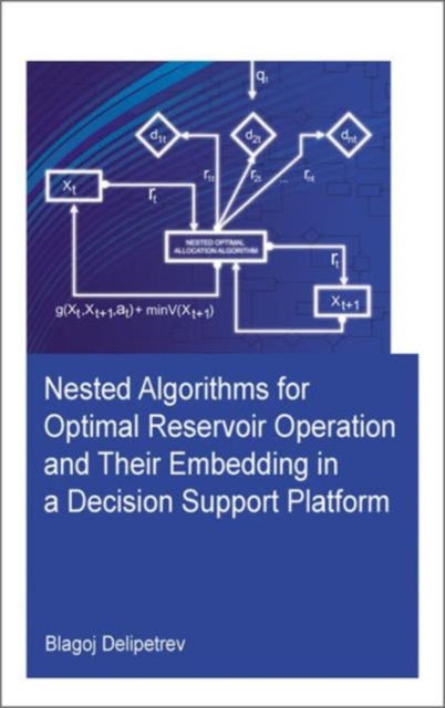 Book cover of: Nested algorithms for optimal reservoir operation and their embedding in a decision support platform. By: Blagoj Delipetrev