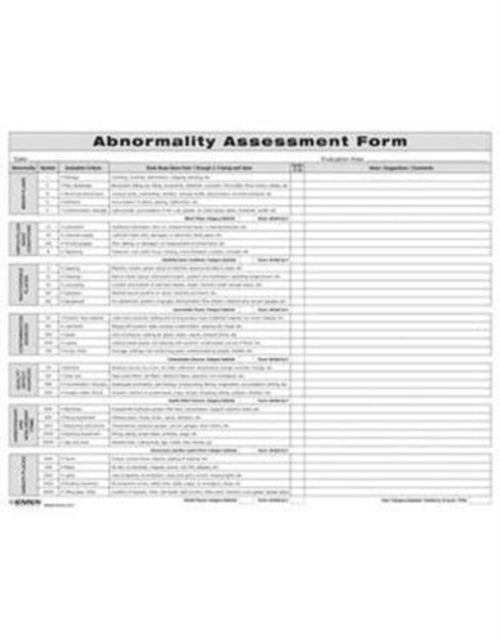 Book cover of: Abnormality Assessment Form. By: Enna