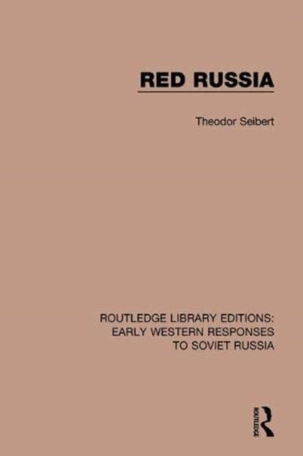 Book cover of: Red Russia. By: Theodor Seibert