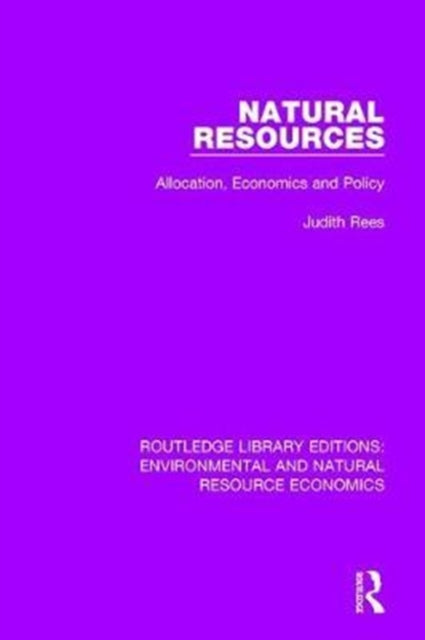 Book cover of: Natural Resources. By: Judith Rees