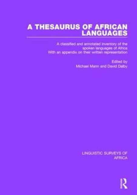 Book cover of: Thesaurus of African Languages. By: Michael Mann
