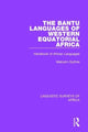 Book cover of: Bantu Languages of Western Equatorial Africa. By: Malcolm Guthrie