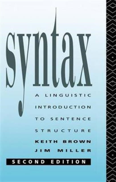 Book cover of: Syntax. By: Brown, E. K.