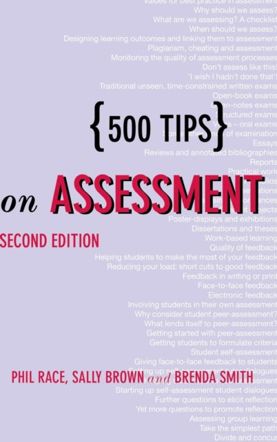 Book cover of: 500 Tips on Assessment. By: Philip Race