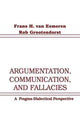 Book cover of: Argumentation, Communication, and Fallacies. By: Frans H. van Eemeren