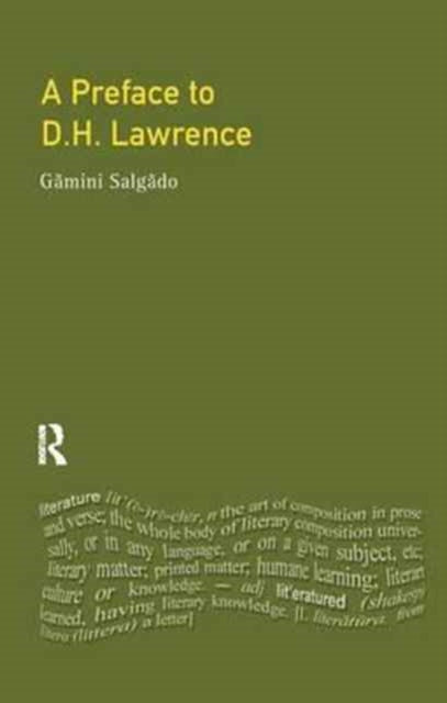Book cover of: Preface to Lawrence. By: Gamini Salgado
