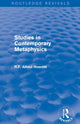 Book cover of: Studies in Contemporary Metaphysics. By: Reinhold Friedrich Alfred Hoernlé