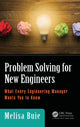 Book cover of: Problem Solving for New Engineers. By: Melisa Buie