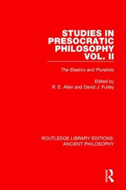 Book cover of: Studies in Presocratic Philosophy Volume 2. By: David Furley