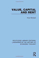 Book cover of: Value, Capital and Rent. By: Knut Wicksell