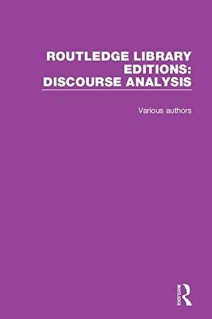 Book cover of: Routledge Library Editions: Discourse Analysis