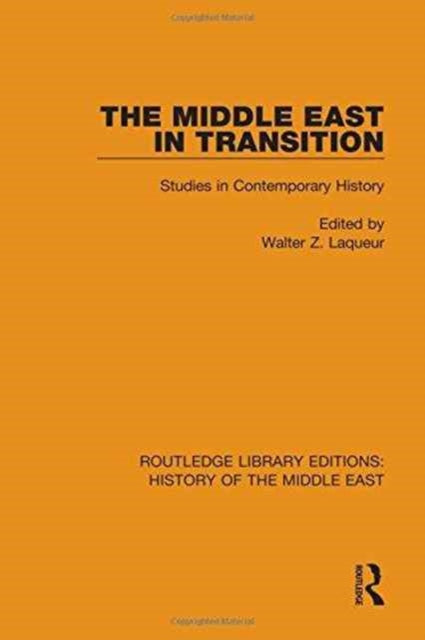 Book cover of: Middle East in Transition. By: Walter Laqueur