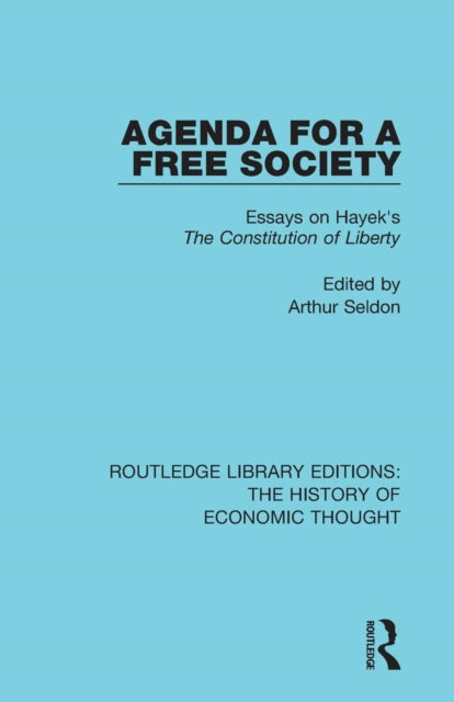Book cover of: Agenda for a Free Society