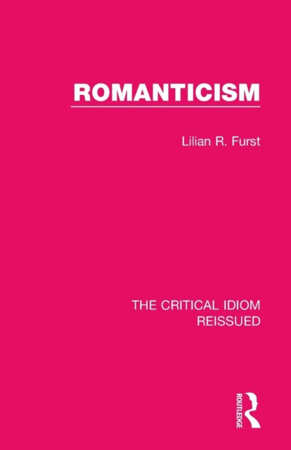 Book cover of: Romanticism. By: Lilian R. Furst